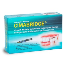 Ciment dentaire, recharge A + B kit d'urgence Dentapass®,colle