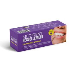 CIMENT DENTAIRE  MEDIDENT RESCELLEMENT ✚  pour recoller couronne,bridge